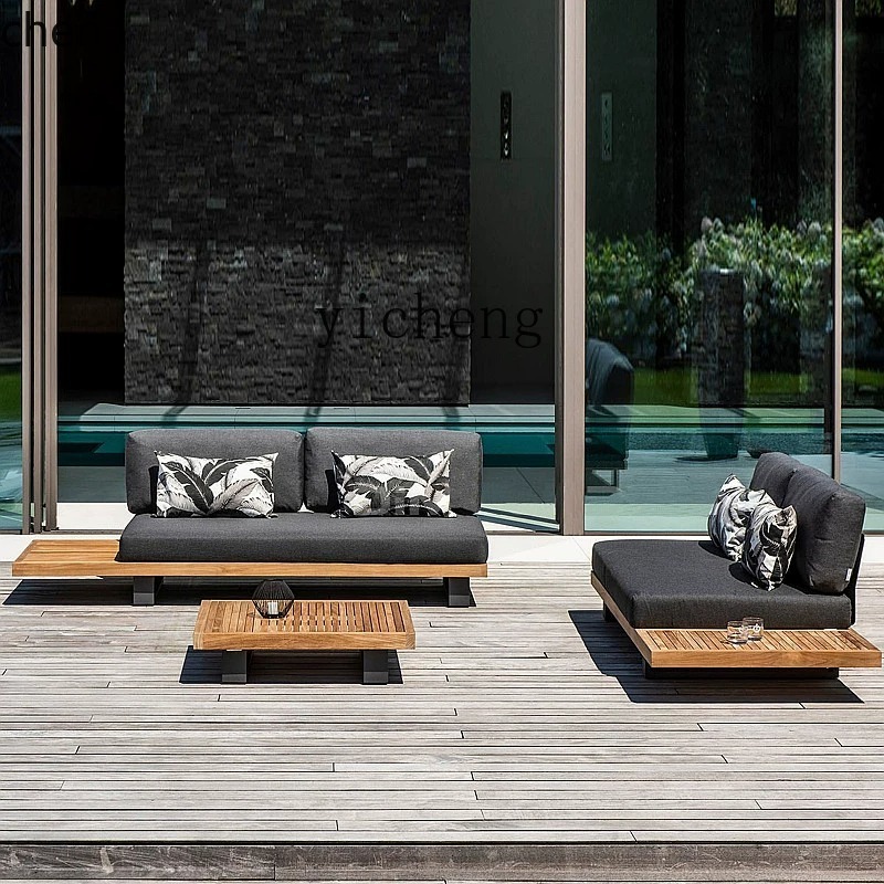 โซฟาไม้สักสำหรับกลางแจ้ง HYS ก - Outdoor Furniture Teak Wood บทวิจารณ์และราคา