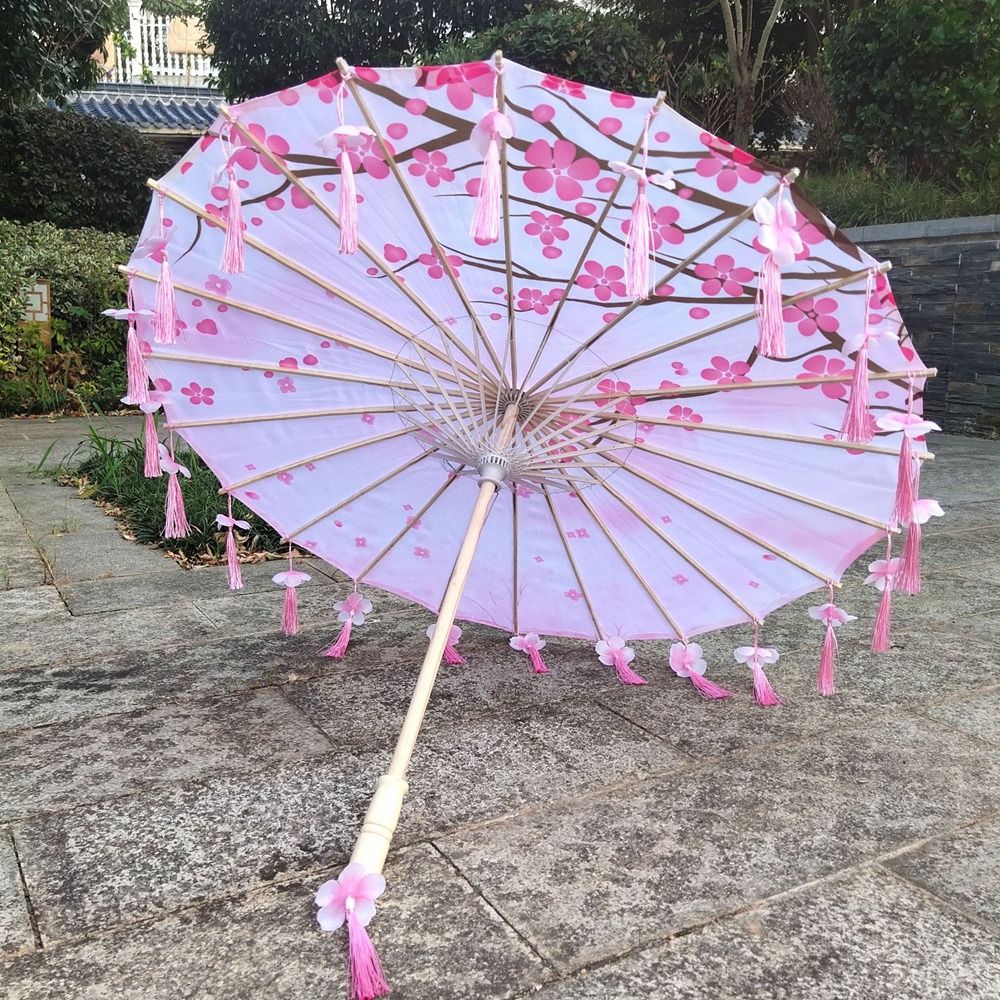 ร่มผ้าไหมศิลปะจีนญี่ปุ่น ขนาดใ - Parasol Umbrella Large บทวิจารณ์และราคา