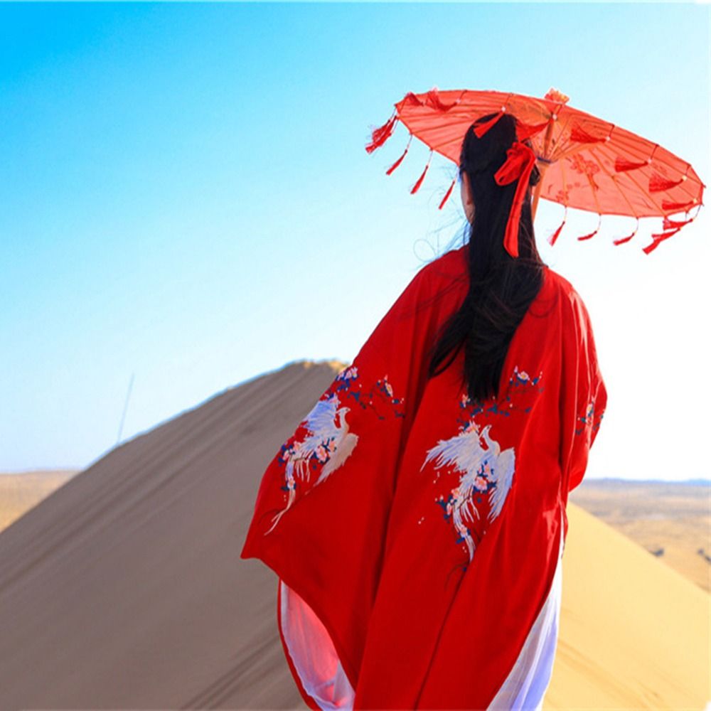ร่มผ้าไหมศิลปะจีนญี่ปุ่น ขนาดใ - Parasol Umbrella Large บทวิจารณ์และราคา